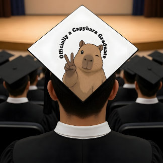 Officially a Capybara Graduate Tassel Topper