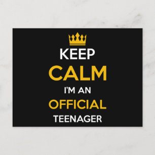 Officially A Teenager Gift Postcard