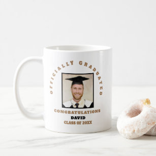 Officially Graduated Photo Congrats Name Keepsake Coffee Mug