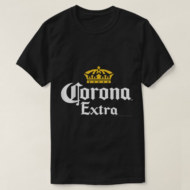 Officially Licensed Corona Gold Crown Graphic  T-Shirt (Design Front)