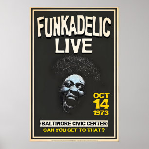 Officially Licensed Funkadelic Maggot Brain Live Poster