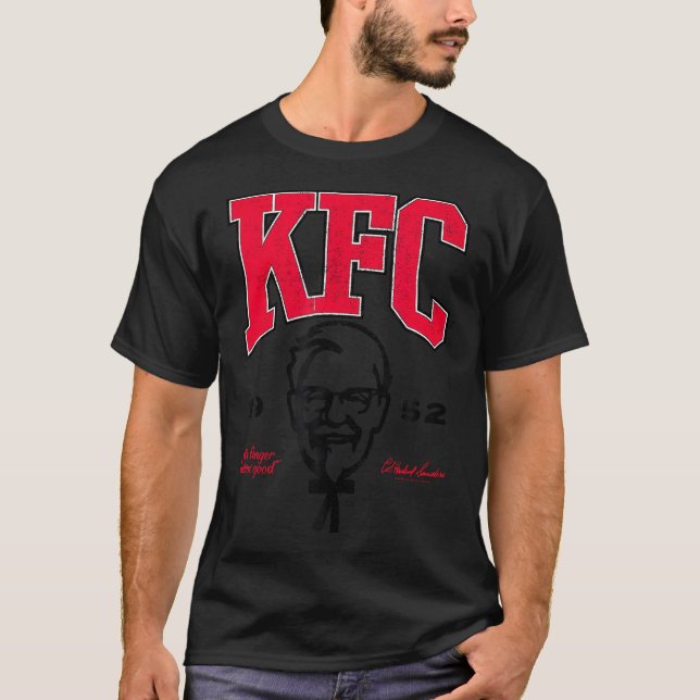 Officially Licensed Kfc Colonel Sanders Chicken Th T-Shirt (Front)