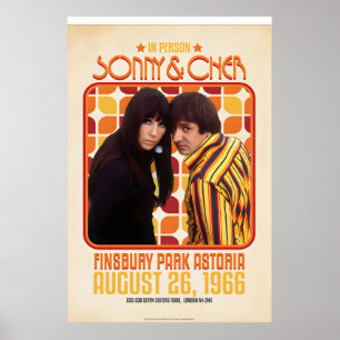 Officially Licensed Sonny & Cher Live at Finsbury Poster