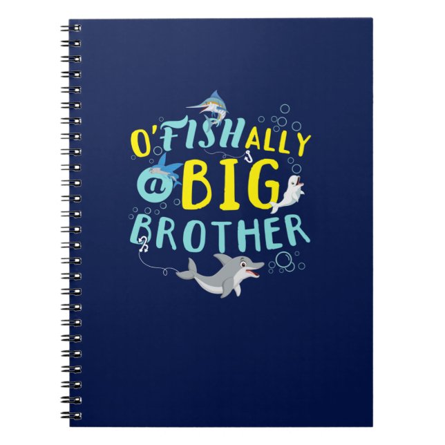 Officially - O'Fishally a Big Brother Pun Notebook (Front)