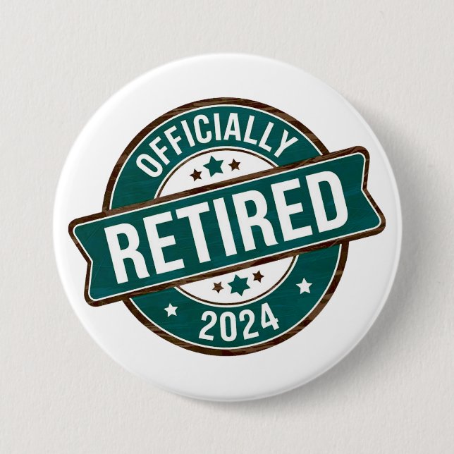 Officially retired 2024 3 inch round button (Front)