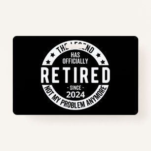 officially Retired 2024 Badge