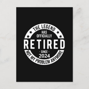 officially Retired 2024 Postcard