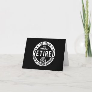 officially Retired 2024 Thank You Card