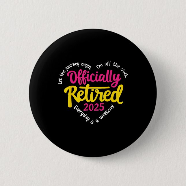 Officially Retired 2025 Heart Men Women 2 Inch Round Button (Front)