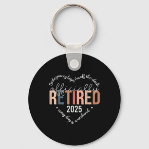 Officially Retired 2025 Heart Shirt For Women Keychain