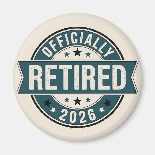 Officially retired 2026 magnet (Front)