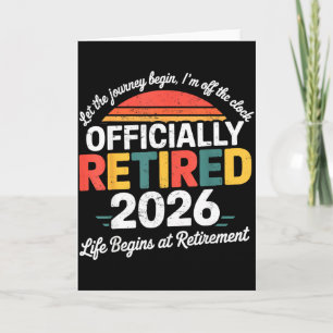 Officially Retired 2026 Shirt Retirement 2026 Wome Card
