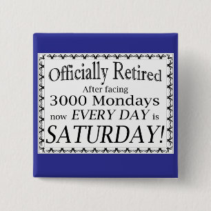 Officially Retired 2 Inch Square Button