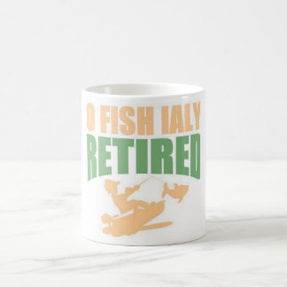Officially retired fisherman on the lake fishing coffee mug