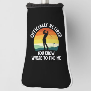 Officially Retired Golf Head Cover