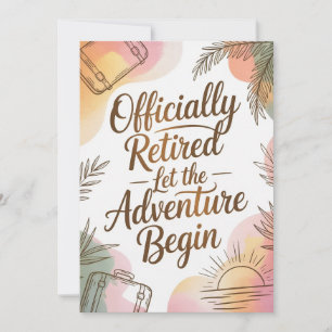 Officially Retired – Let the Adventure Begin Card