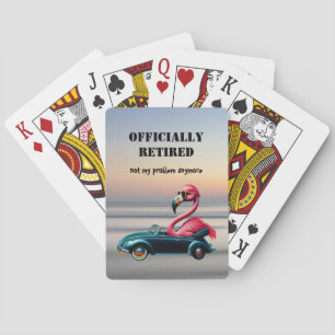 Officially Retired Pink Flamingo in Convertible Playing Cards