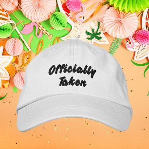 Officially Taken,Bride, Bachelorette Party Wedding Embroidered Hat