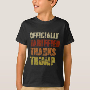 Officially Tariffied Thanks Trump Retro 8647 Again T-Shirt