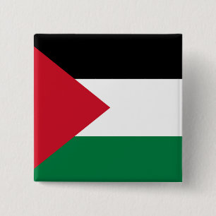officially the State of Palestine country flag 2 Inch Square Button