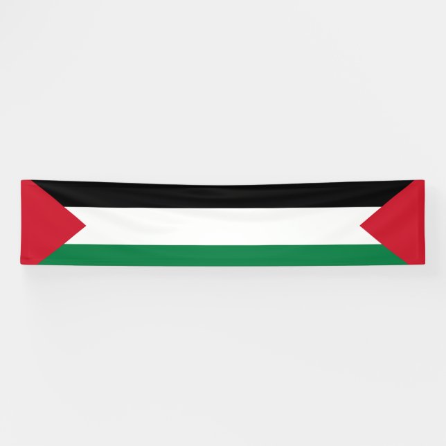 officially the State of Palestine country flag Banner (Horizontal)