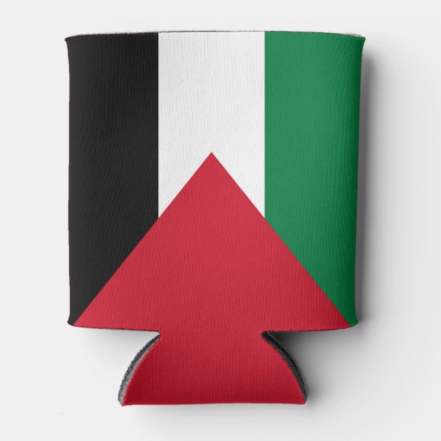 officially the State of Palestine country flag Can Cooler (Front)