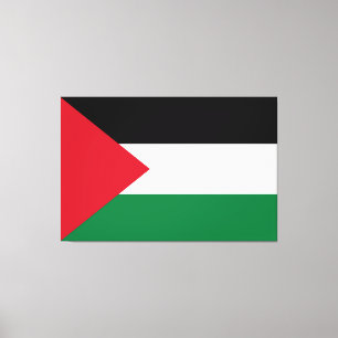 officially the State of Palestine country flag  Canvas Print