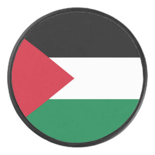 officially the State of Palestine country flag Hockey Puck