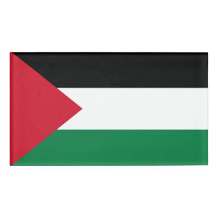 officially the State of Palestine country flag Name Tag
