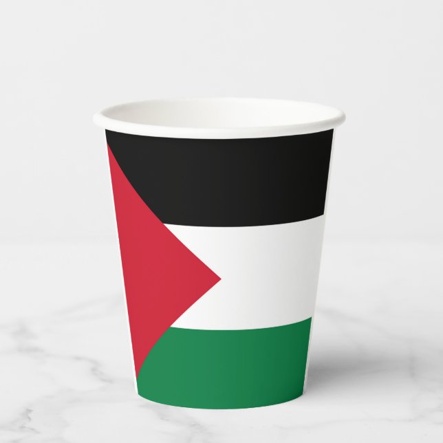 officially the State of Palestine country flag Paper Cups (Front)
