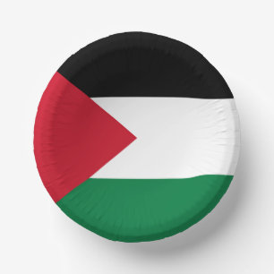 officially the State of Palestine country flag  Paper Plate