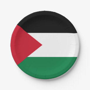 officially the State of Palestine country flag Paper Plate