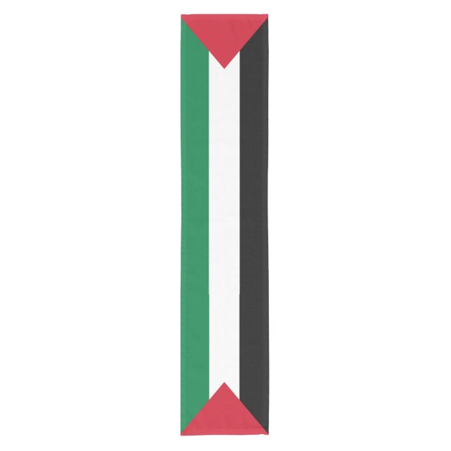 officially the State of Palestine country flag Short Table Runner (Front)