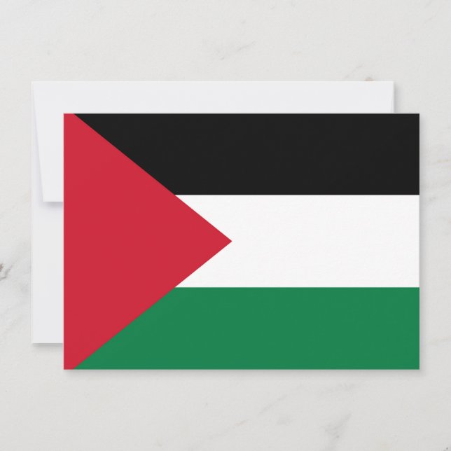 officially the State of Palestine country flag Thank You Card (Front)
