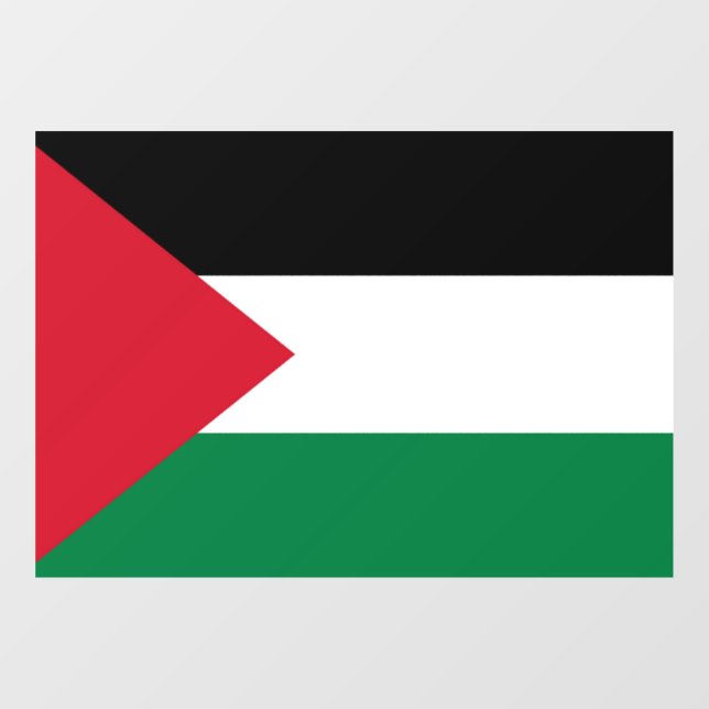 officially the State of Palestine country flag  Window Cling (Sheet)