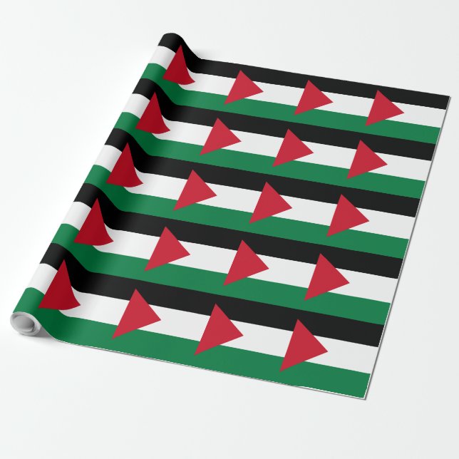 officially the State of Palestine country flag  Wrapping Paper (Unrolled)