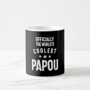 Officially The World's Coolest Papou   Father Gift Coffee Mug