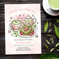 Officially Thir-tea Matcha Birthday Brunch Tea