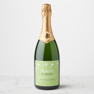 Officially un-managed retirement out of home  sparkling wine label