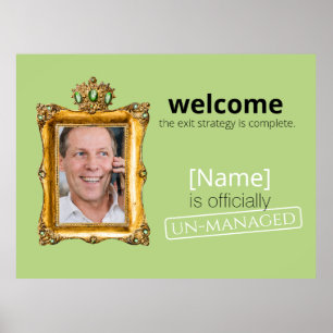 officially un-managed retirement poster