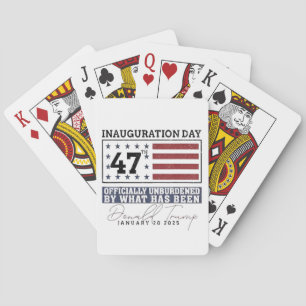 Officially Unburdened By What Has Been Trump 47  Playing Cards