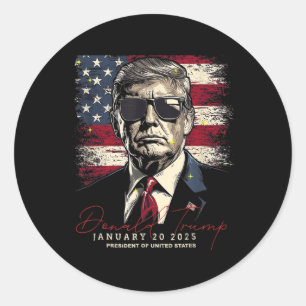 Officially Unburdened By What Has Been Trump Victo Classic Round Sticker