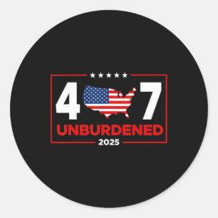 Officially Unburdened Classic Round Sticker