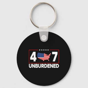 Officially Unburdened Donald Trump The 47th Presid Keychain