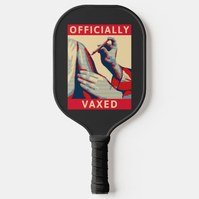 Officially Vaxed Pickleball Paddle (Front)