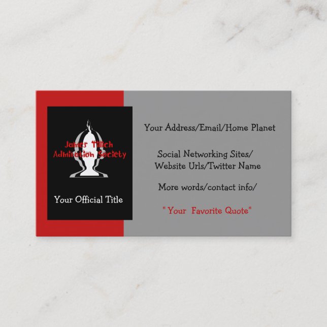 Officially Yours Business Card (Front)