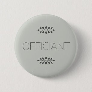Officiant 2 Inch Round Button