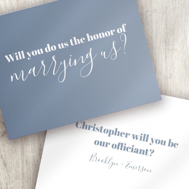 Officiant Proposal Marry Us Invitation (Creator Uploaded)