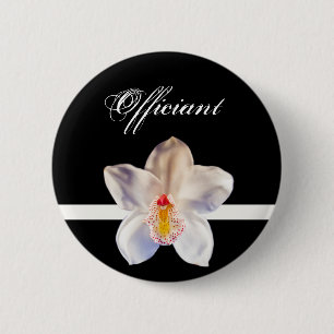 Officiant Wedding ID Badge 2 Inch Round Button