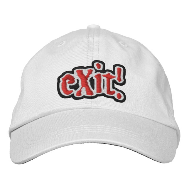 Officiel (c) eXit ! Casquette en BLANC ! (Devant)